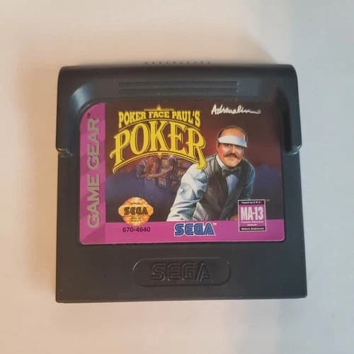 Poker Face Paul's Poker (Sega Game Gear) Cartridge Only