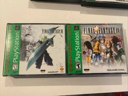 Final Fantasy VII 7 And IX 9 PlayStation 1, 1997) PS1 Greatest Hits