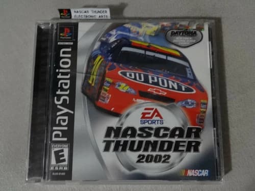 NASCAR Thunder 2002 Sony Playstation One PS1 PSX Game Complete Free Ship