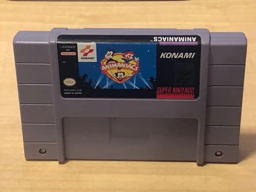 Animaniacs Super Nintendo Loose Video Game SNES authentic