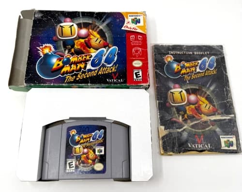 Bomberman 64 The Second Attack! N64 CIB Good