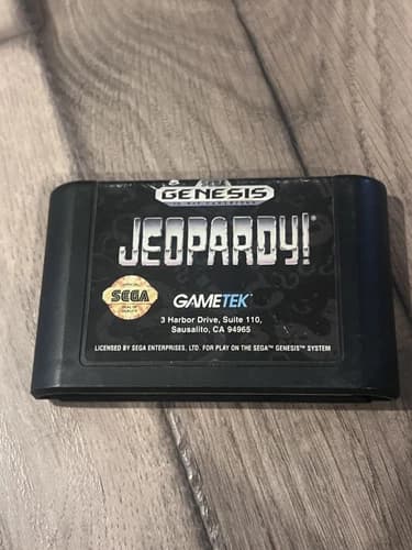 Jeopardy (Sega Genesis, 1992) CART ONLY