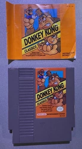 Donkey Kong Classics for Nintendo Entertainment System *NES* Authentic - Tested