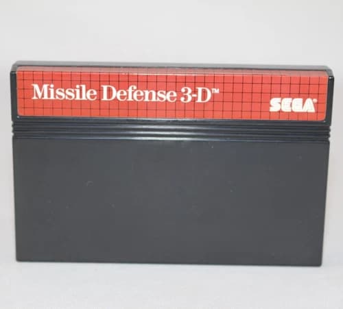 Missile Defense 3-D Sega Master System Authentic! Great Condition! Tested!