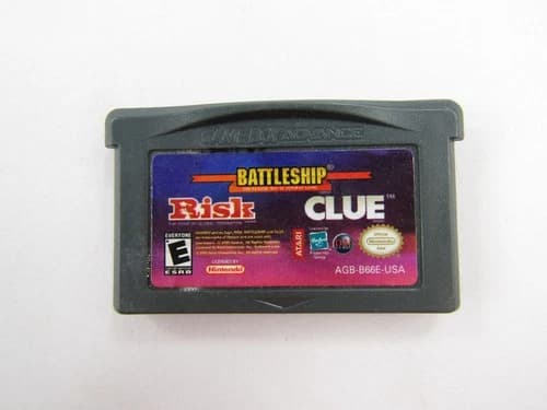 Battleship Risk Clue Gameboy Advance Video Game Cartridge Only Nintendo