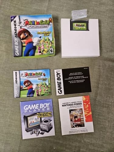 Mario Golf Advance Tour Gameboy Advance Nintendo Cib Complete Manual Box Tested