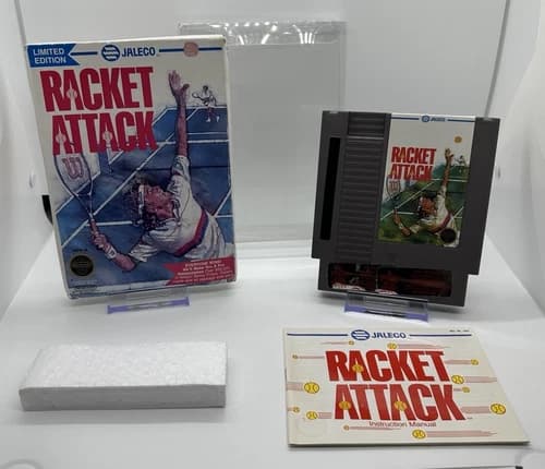 CIB - Racket Attack (Nintendo Entertainment System, 1988)Tested Working Complete
