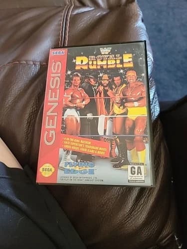 Sega Genesis WWF Royal Rumble 1993 Video Game Cartridge Professional Wrestling