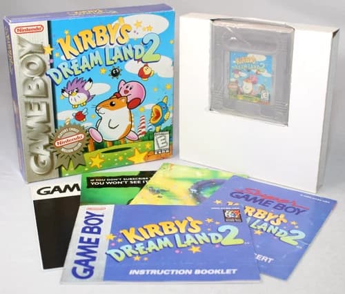 Kirby's Dream Land 2 Game Boy Complete CIB! Very Nice w/ ALL INSERTS! RARE!
