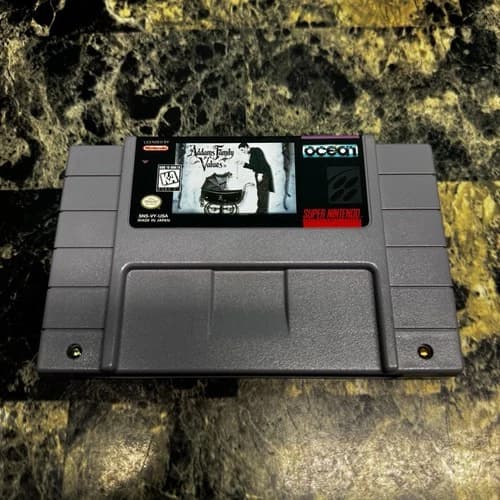 Addams Family Values - Super Nintendo Snes - Game Cartridge Only RARE Wednesday