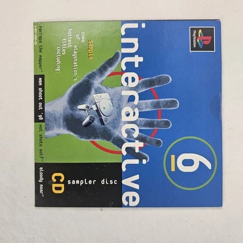 Interactive 6 PlayStation PS1 Sampler Disc Demo CD PaRappa the Rapper NBA 98