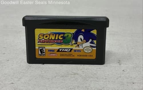 Sonic Advance 3 Game Cartridge for Nintendo Game Boy Advance-Tested
