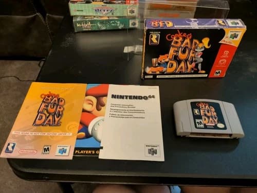 Conker's Bad Fur Day - Nintendo 64 N64 - CIB - Authentic, Tested