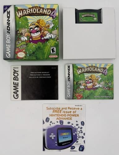 CIB Wario Land 4 Nintendo Game Boy Advance Mario Great Shape Fast Free Shipping