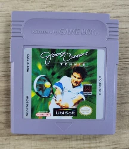 USED AUTHENTIC USA GAME ONLY -) JIMMY CONNORS TENNIS (- GAME BOY