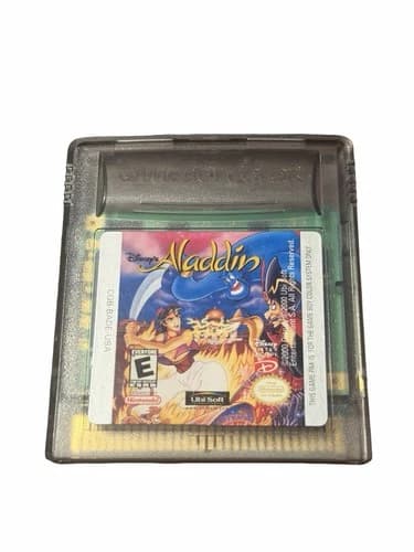 Disney Aladdin (Nintendo Gameboy Color GBC, 2000) Cart Only, Authentic, Tested!