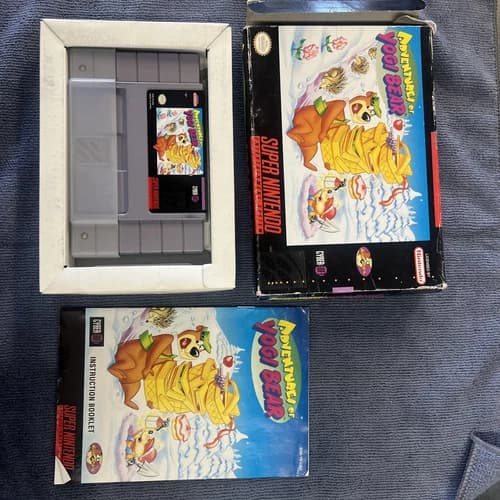 Adventures of Yogi Bear SNES Super Nintendo CIB Complete In Box