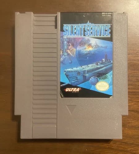 Silent Service – NES – Tested – Authentic – Cart Only