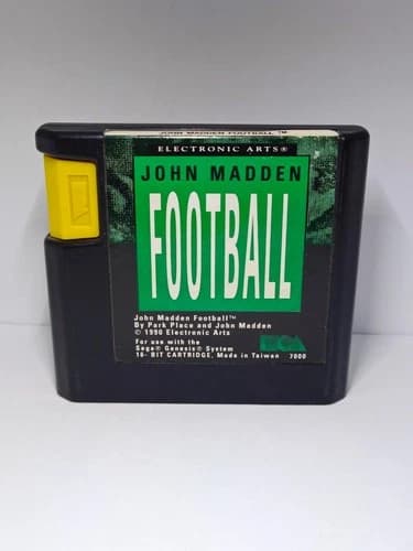 Original John Madden FOOTBALL 1990 Sega Genesis Cartridge Only