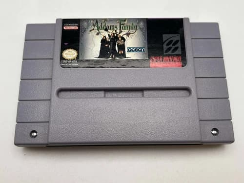 The Addams Family Super Nintendo (SNES) Game Only Tested 1992 Authentic