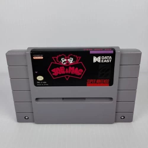 Joe & Mac (SNES Super Nintendo) Authentic - Tested - Free Shipping