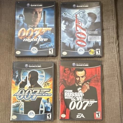 James Bond 007 GameCube-Everything or Nothing,From Russia,NightFire, Agent Under