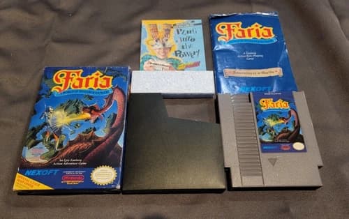 Faria: A World of Mystery Danger NES Nintendo Complete In Box CIB Great Shape