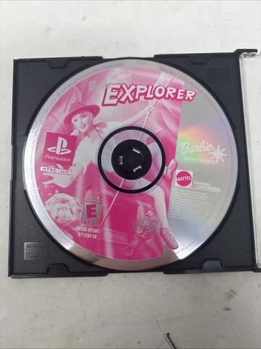 Barbie Explorer Game PS1 (Sony PlayStation 1, 2001) Disc Only. Tested Read