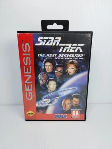 Star Trek: The Next Generation -- Echoes From the Past (Sega Genesis) CIB, Works