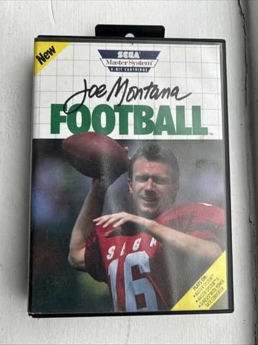 Joe Montana Football (Sega Master System 1990) COMPLETE