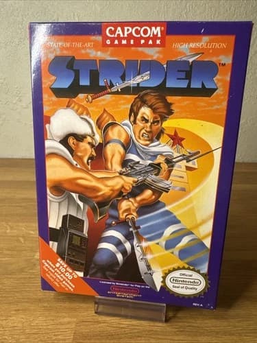 Strider (Nintendo NES, 1989) Complete CIB Box Manual Cart Tested Authentic