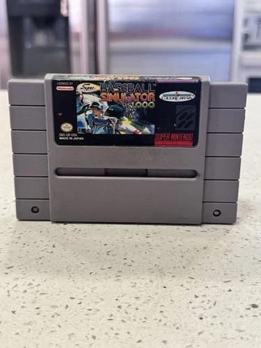 SNES: Super Baseball Simulator 1.000 (Super Nintendo, 1990) Loose Game Cart Only