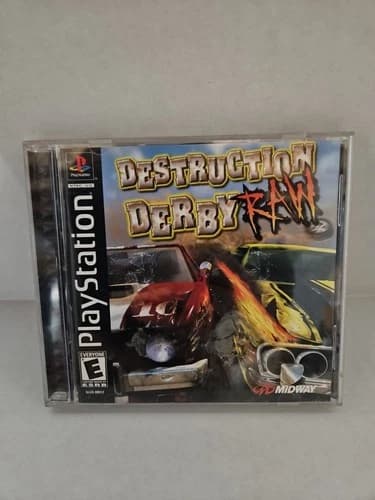 Destruction Derby Raw Sony PlayStation 1, 2000, Complete Tested