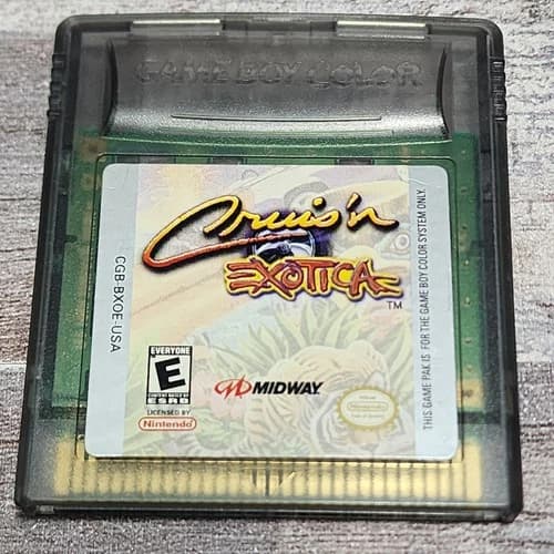 Cruis'n Exotica (Nintendo Game Boy Color, GBC, 2000) Authentic TESTED Cartridge