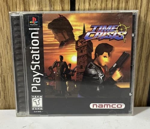 Time Crisis (PlayStation 1, 1995) PS1 Black Label CIB Complete w/ Manual TESTED