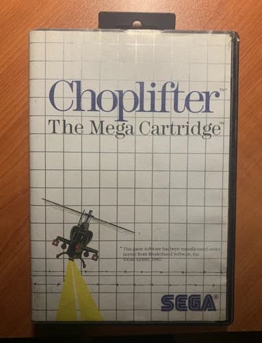CHOPLIFTER SEGA Master System Game SMS Cartridge 1986
