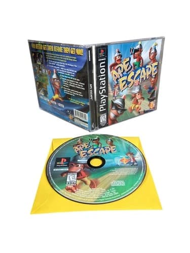 Sony PlayStation 1 PS1 CIB COMPLETE TESTED Ape Escape 1999 BL