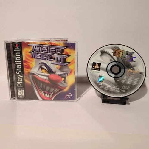 PS1 Game - Twisted Metal III (Sony PlayStation 1, 1998) - Black Label - Tested