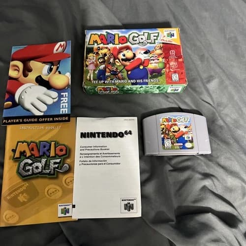 Mario Golf N64 Complete In Box CIB Nintendo 64 - Authentic