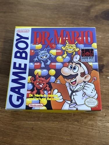 Dr Mario Game Boy Box, Manual, Inserts Only