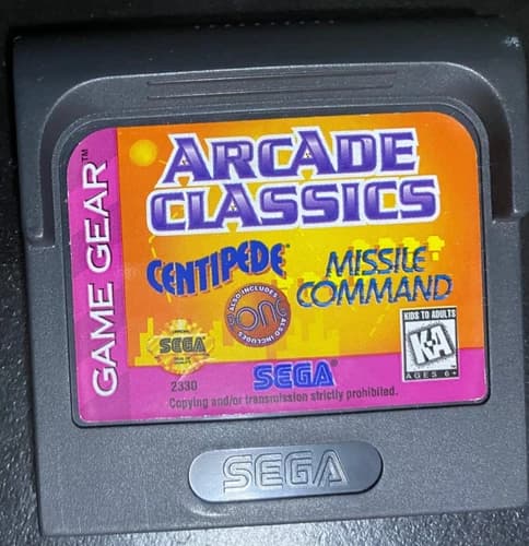 Arcade Classics - Sega Game Gear - Good Condition