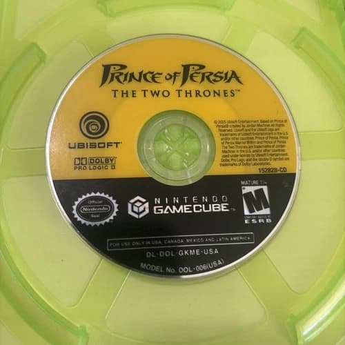 Prince of Persia: The Two Thrones Nintendo Gamecube Disc Only Tested