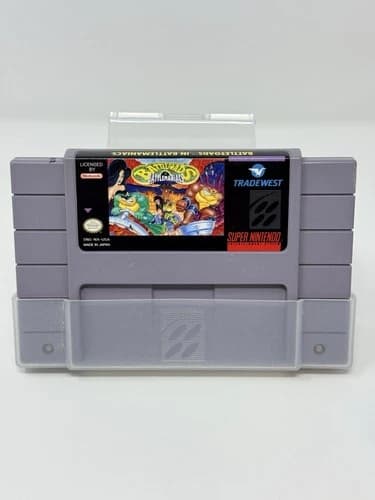 Battletoads in Battlemaniacs SNES Cartridge Only Tested Authentic