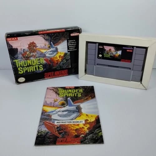 Thunder Spirits (Super Nintendo SNES) CIB - Tested - Free Shipping
