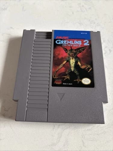 Gremlins 2 The New Batch (Nintendo NES, 1990) Cartridge only. Tested - Authentic