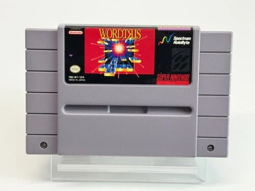 Wordtris (Super Nintendo SNES) Video Game Cartridge Authentic & Tested