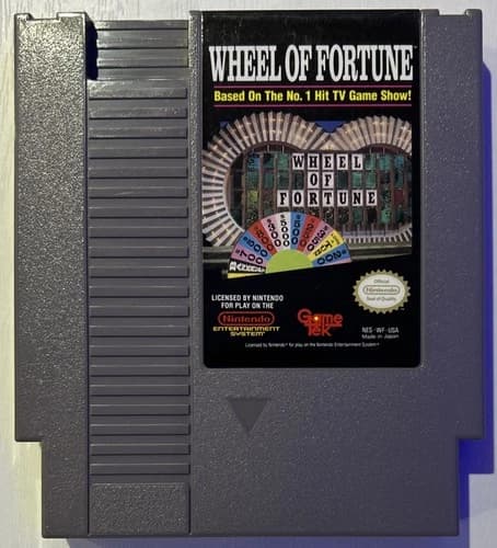 Wheel of Fortune (Nintendo Entertainment System, 1992) NES Authentic TESTED