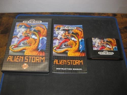 Alien Storm Sega Genesis 16-Bit Game CIB with Case and Manual 1991 Arcade Port