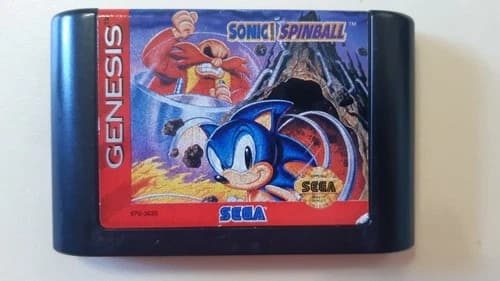 Sonic Spinball (Sega Genesis, 1996) Cartridge Only. Very Good. Tested & working.