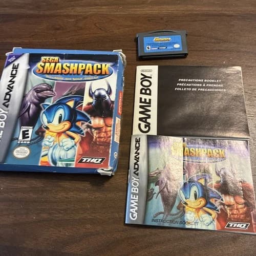 Sega Smash Pack - (CIB) Game Boy Advance GBA Game See Pics!